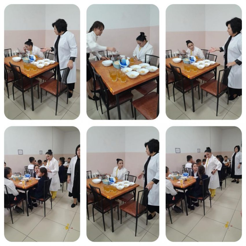 Асханада бракеражды комиссия кезекті бақылау жұмысын жүргізді